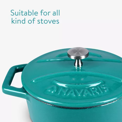 Navaris 4 darab mini öntöttvas edénykészlet, 10,5 cm, 290 ml, sütő- és főzőlaphoz, 49079.04.01