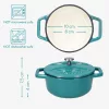Navaris 4 darab mini öntöttvas edénykészlet, 10,5 cm, 290 ml, sütő- és főzőlaphoz, 49079.04.01