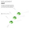 3 db oldalkefe készlet porszívóhoz iRobot Roomba E5/Roomba i7/Roomba i7+, Kwmobile, fehér/zöld, műanyag, 49155.01