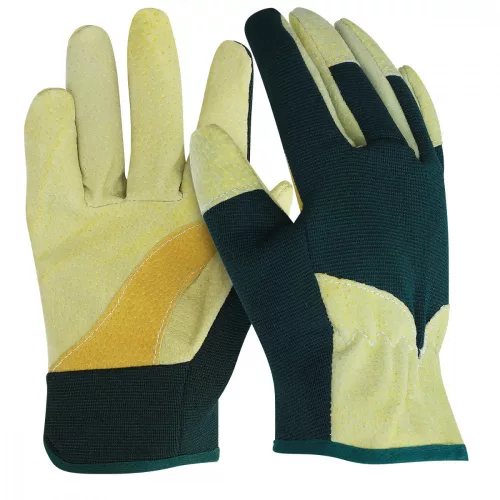 Navaris Suede kertészeti kesztyű, 2XL-es méret, spandex szövet, 49174.05