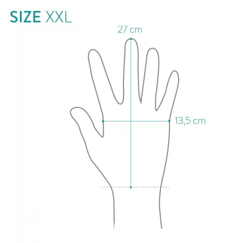 Navaris Suede kertészeti kesztyű, 2XL-es méret, spandex szövet, 49174.05