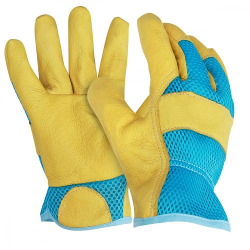 Navaris természetes bőr kertészeti kesztyű, XL méret, 3D szövet, 49175.4