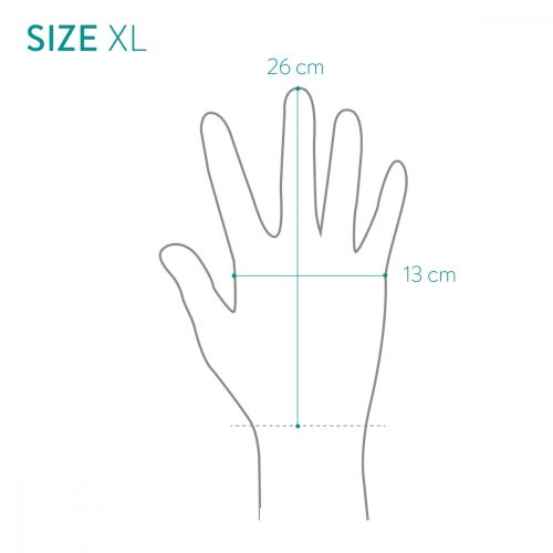 Navaris természetes bőr kertészeti kesztyű, XL méret, 3D szövet, 49175.4