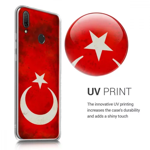 Huawei Y9 (2019) tok, szilikon, piros, 49340.01