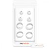 4 db cserehegy készlet Samsung Galaxy Buds/Galaxy Buds Plus fejhallgatóhoz, Kwmobile, fehér, szilikon, 49310.02