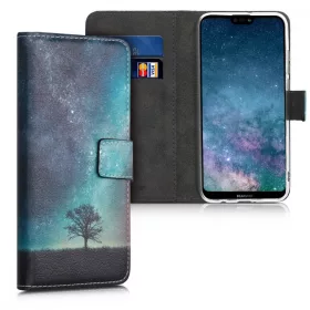   Huawei P20 Lite (2019) huzat, ökológiai bőr, többszínű, 49456.03