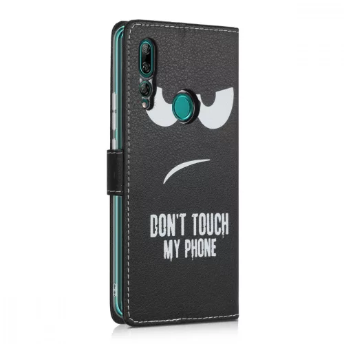 Huawei Y9 Prime (2019) huzat, Eco-bőr, fekete, 49455.01
