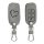 Autókulcs huzat VW / Skoda / Seat - 3 gombos, nubuk bőr, szürke, 48571.06