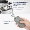 Renault / Dacia autókulcs tok - 4 gombos - Keyless Go, nubuk bőr, szürke, 48565.07