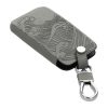 Renault / Dacia autókulcs tok - 4 gombos - Keyless Go, nubuk bőr, szürke, 48565.05