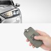 Renault / Dacia autókulcs tok - 4 gombos - Keyless Go, nubuk bőr, szürke, 48565.05