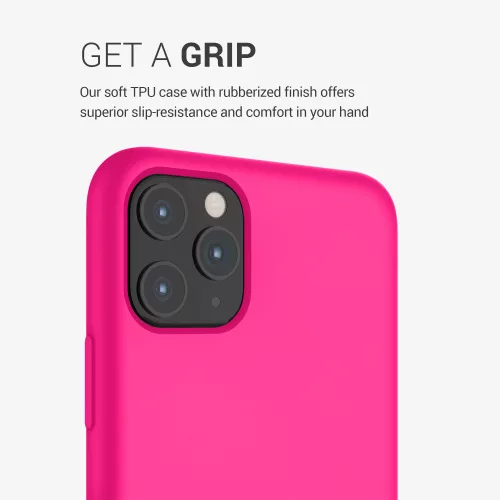 Apple iPhone 11 Pro Max tok, szilikon, rózsaszín, 49725.08