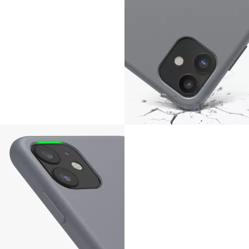 Apple iPhone 11 tok, szilikon, szürke, 49724.155