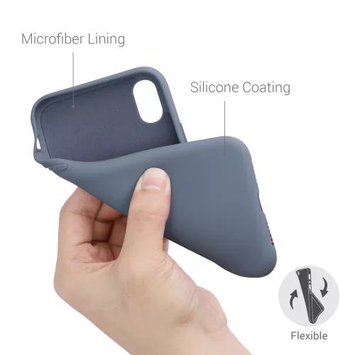Apple iPhone XR tok, szilikon, kék, 49983.12