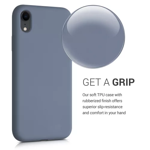 Apple iPhone XR tok, szilikon, kék, 49983.12