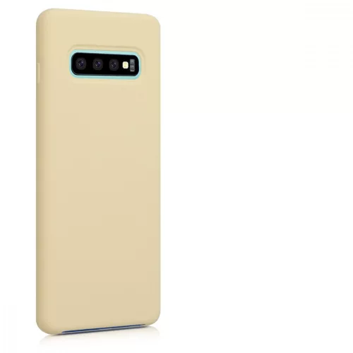Samsung Galaxy S10 Plus tok, szilikon, sárga, 49028.158