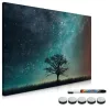 Tabla magnetica Navaris, Starry Sky & Tree, 60x40 cm, whiteboard si magneti, multicolor, plastic