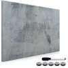 Tabla magnetica Navaris, design beton, 90x60 cm, whiteboard si magneti, multicolor, MDF/metal