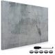 Tabla magnetica Navaris, design beton, 90x60 cm, whiteboard si magneti, multicolor, MDF/metal