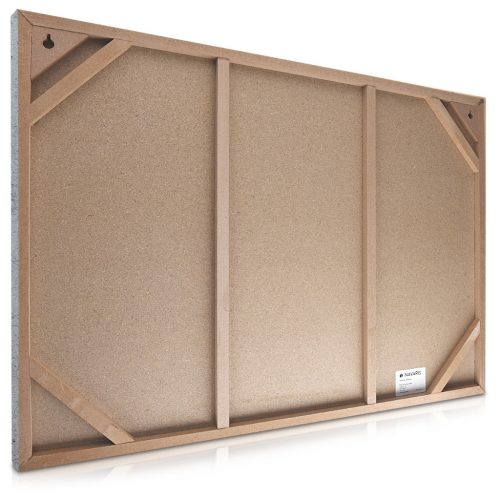 Tabla magnetica Navaris, design beton, 90x60 cm, whiteboard si magneti, multicolor, MDF/metal