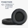 2 db-os fülpárna készlet JBL E50BT fejhallgatóhoz, Kwmobile, fekete, ökológiai bőr, 50096.01