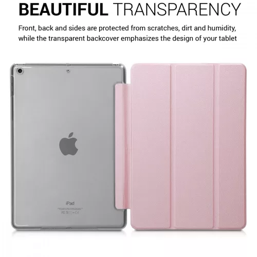 Apple iPad 10.2 2019 tok, ökológiai bőr, rózsaszín, 50343.81
