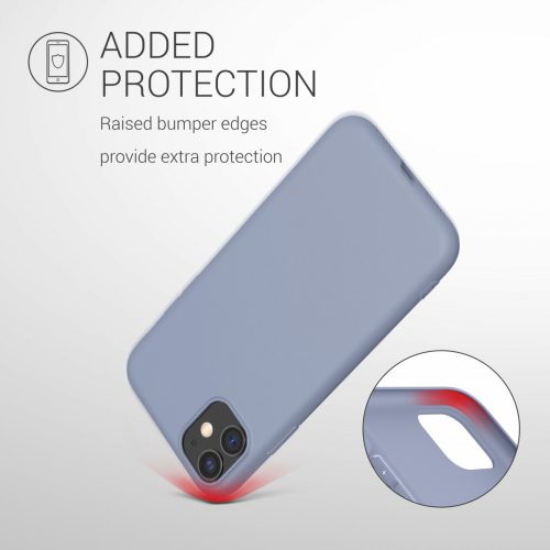 Tok Apple iPhone 11 telefonhoz, szilícium, lila, 49787.136