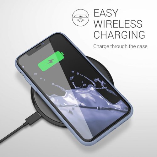 Tok Apple iPhone 11 telefonhoz, szilícium, lila, 49787.136