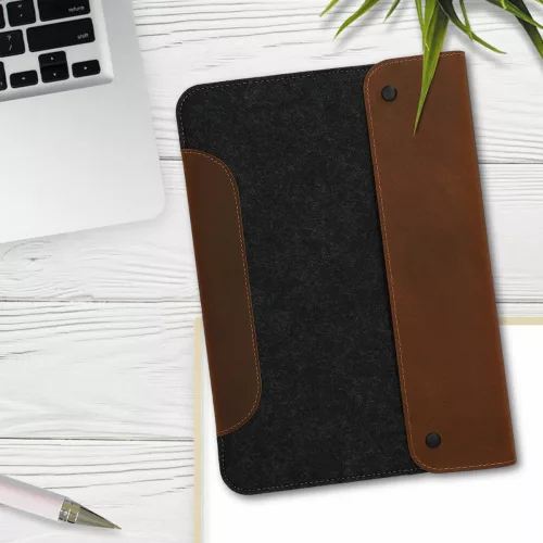 Apple iPad Mini 5 tok, textil, szürke, 50430.01