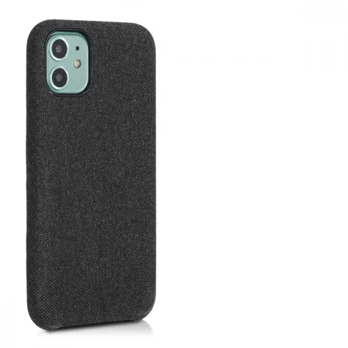 Huzat Apple iPhone 11 telefonhoz, textil, fekete, 49805.01