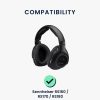 db-os fülpárna készlet Sennheiser RS160/RS170/RS180 fejhallgatóhoz, Kwmobile, Fekete, Ökológiai bőr, 50667.01