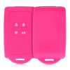 Renault / Dacia autókulcs burkolat - 4 gombos - Keyless Go, kwmobile, szilikon, rózsaszín, 48035.08