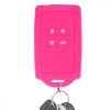Renault / Dacia autókulcs burkolat - 4 gombos - Keyless Go, kwmobile, szilikon, rózsaszín, 48035.08
