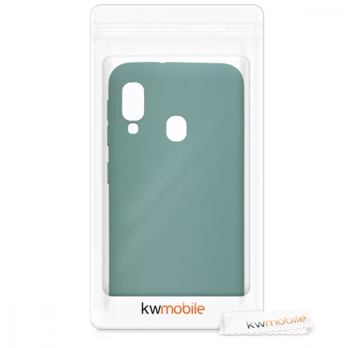 Samsung Galaxy A20e tok, szilikon, zöld, 48738.171