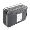 Patura grea Navaris, 135x200 cm, 6.8 kg, cu perle de sticla, gri, sticla/poliester/bumbac
