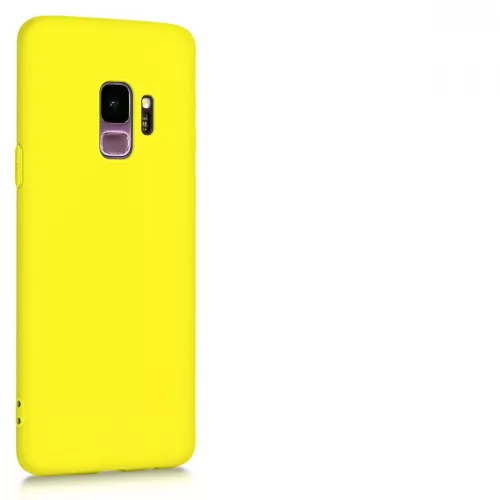 Samsung Galaxy S9 tok, szilikon, sárga, 44089.165