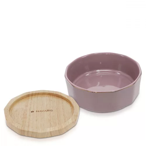 2 db-os Navaris kisállat tál készlet, 800 ml, csúszásmentes tartó, 50946.02