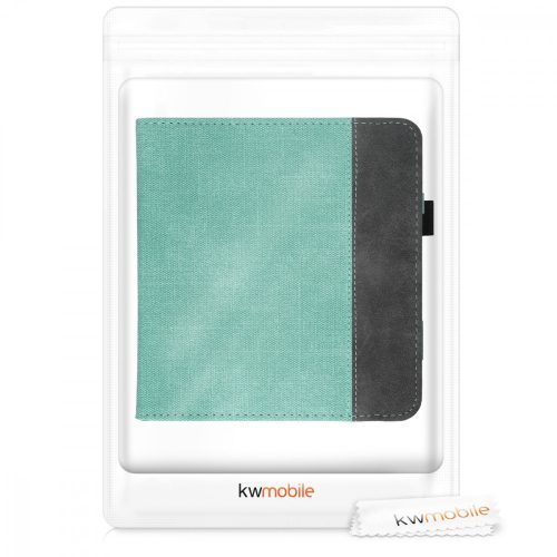 Huzat Tolino Vision 5-höz, ökológiai bőr, zöld, 50905.01