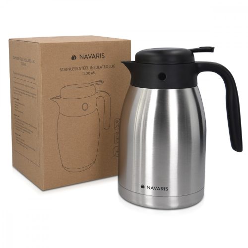 Navaris rozsdamentes acél hideg-meleg ital adagoló, 1,5 liter, 51053.01.01