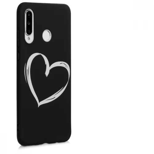 Huawei P30 Lite tok, szilikon, fekete, 48539.12