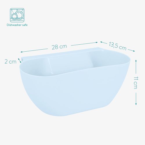 2x Konyhai hulladékgyűjtő kosár készlet, 4 liter, 29 x 12 x 11 cm, 46978.02