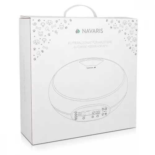 Navaris automata állateledel adagoló, napi 4 étkezés, 1,6 l, 51148,02
