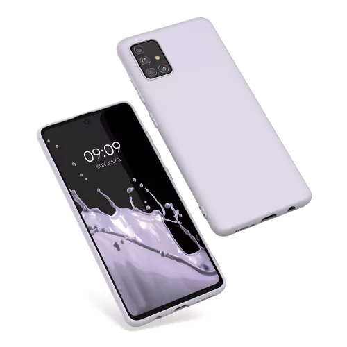 Samsung Galaxy A51 tok, szilikon, lila, 51196.108