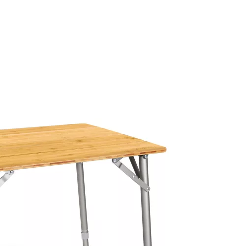Összecsukható bambusz kempingasztal Navaris, 65 x 50 cm, Állítható, Bambusz, 51166.2