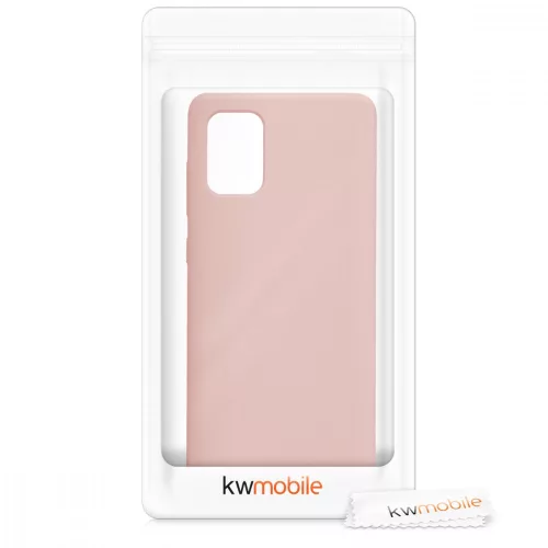 Samsung Galaxy A71 tok, szilikon, rózsaszín, 51209.52