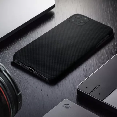 Apple iPhone 11 Pro Max tok, Aramid, fekete, 49735.01