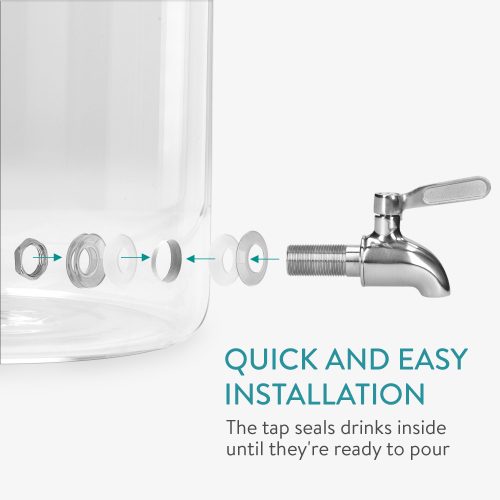 Univerzális italadagoló, Üveg, 5 l, 51378.01