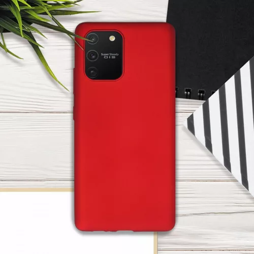 Samsung Galaxy S10 Lite tok, szilikon, piros, 51411.36