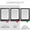 Kobo Glo HD / Touch 2.0 tok, textil, szürke, 51512.01