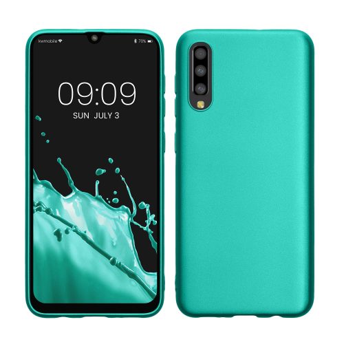 Samsung Galaxy A50 tok, szilikon, zöld, 48056.128